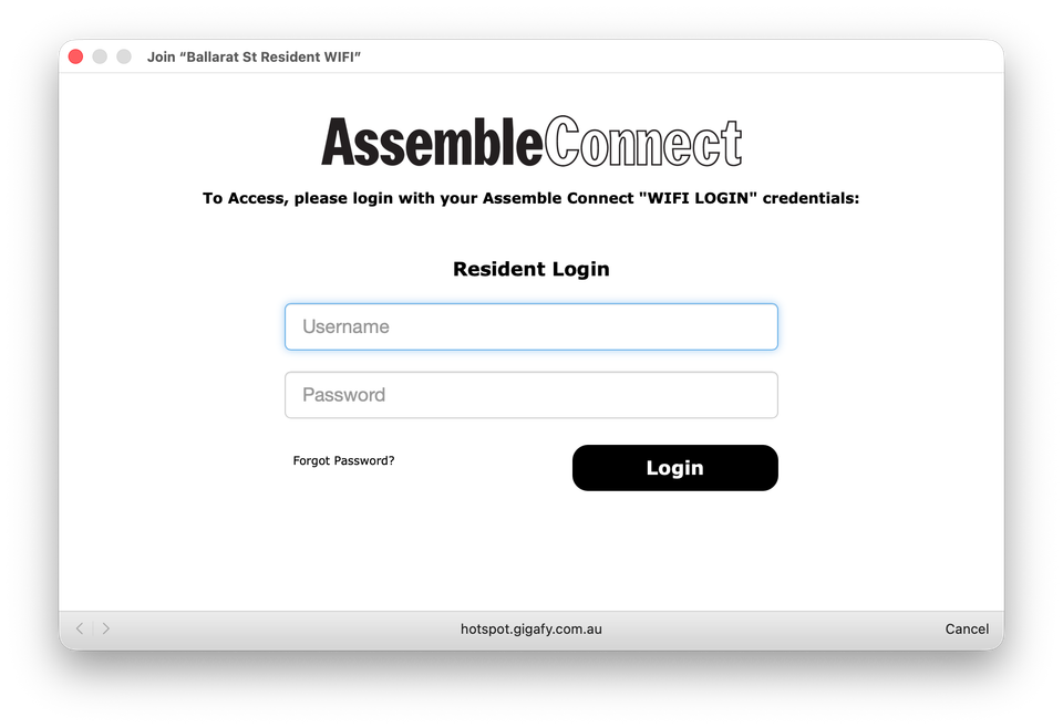 Using the communal WiFi